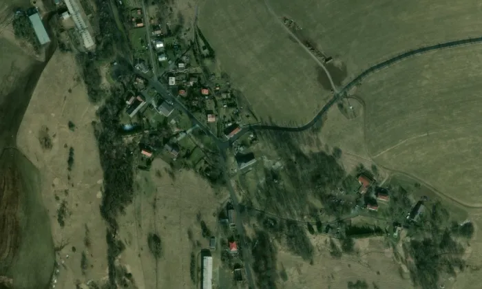 zámek Krásný Les – letecký pohled