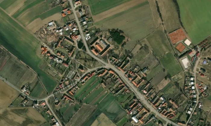 zámek Litohoř – letecký pohled
