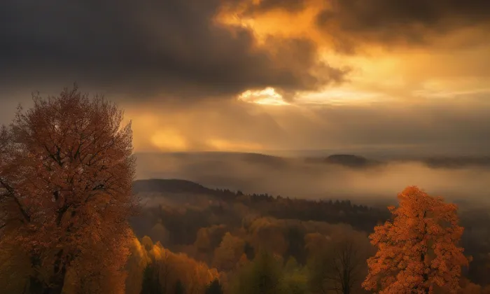 zámek Město Albrechtice – autumn