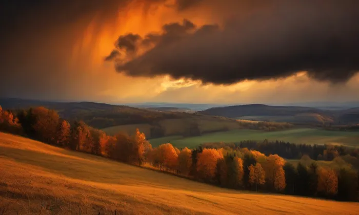 Zámek Nalžovice – autumn