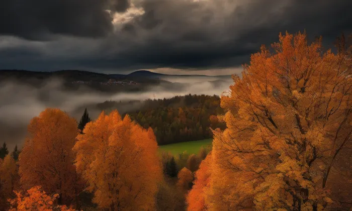 zámek Nečtiny – autumn