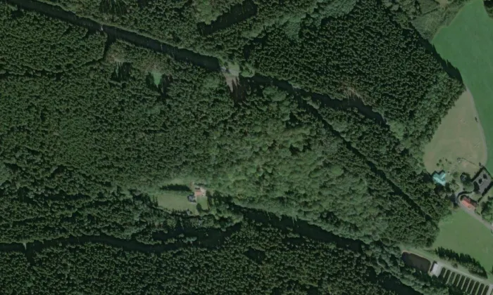 Zámek Nový Haimhausen – letecký pohled