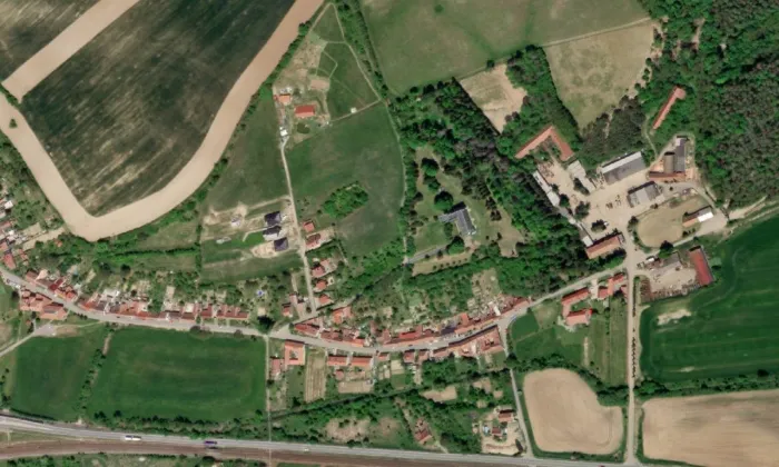 zámek Nové Zámky (Nesovice) – letecký pohled