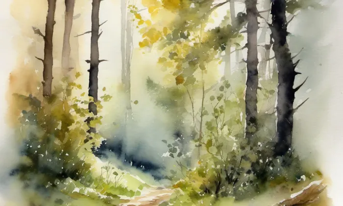 zámek Obříství – akvarel