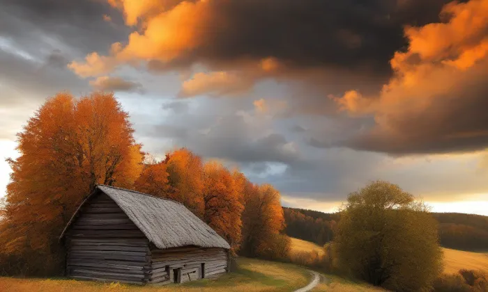 zámek Okrouhlice – autumn