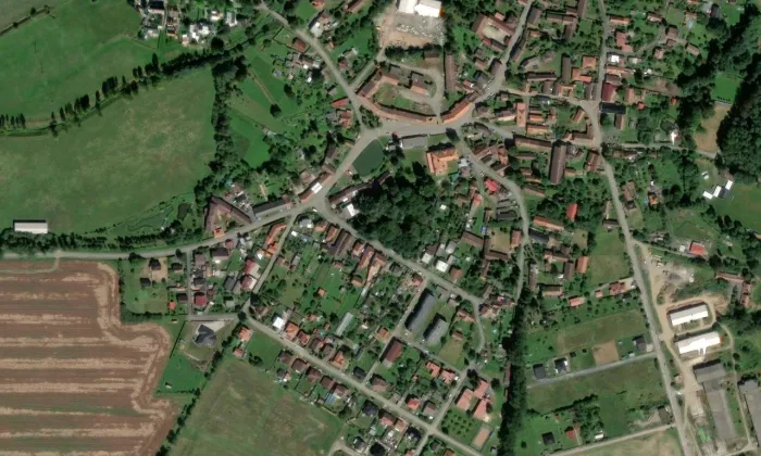 zámek Osvračín – letecký pohled