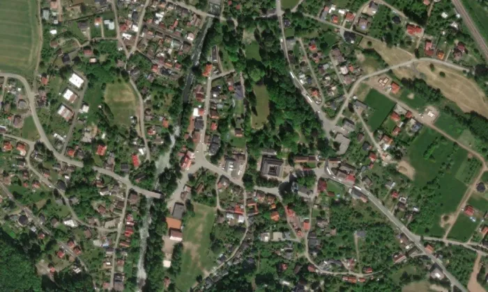 zámek Potštejn – letecký pohled