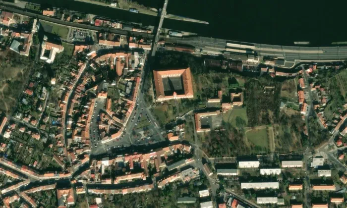 zámek Roudnice nad Labem – letecký pohled