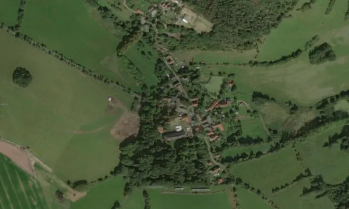 zámek Rtišovice – letecký pohled