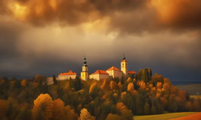 Zámek Skrýšov – autumn