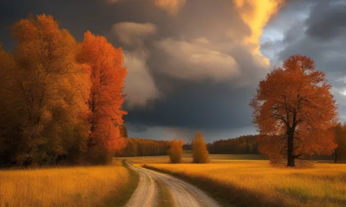 Zámek Velký Týnec – autumn