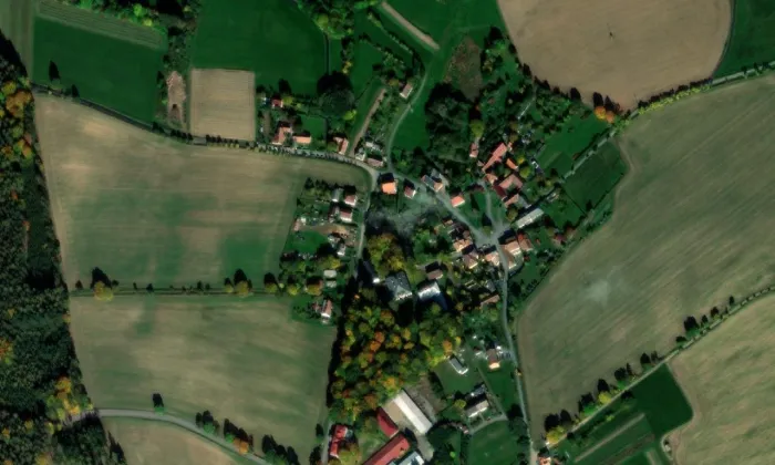 zámek Vyklantice – letecký pohled