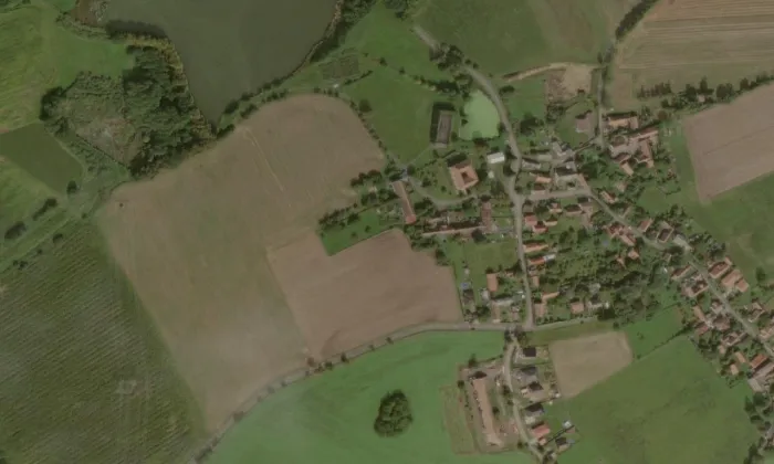 Zbenice – letecký pohled