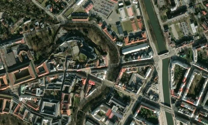 Zdíkův palác – letecký pohled