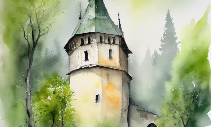 Zuvačov – akvarel