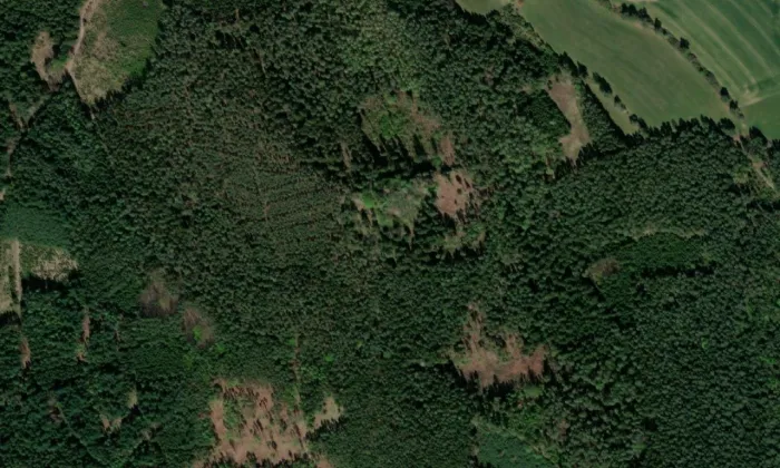 Zvěřinec – letecký pohled