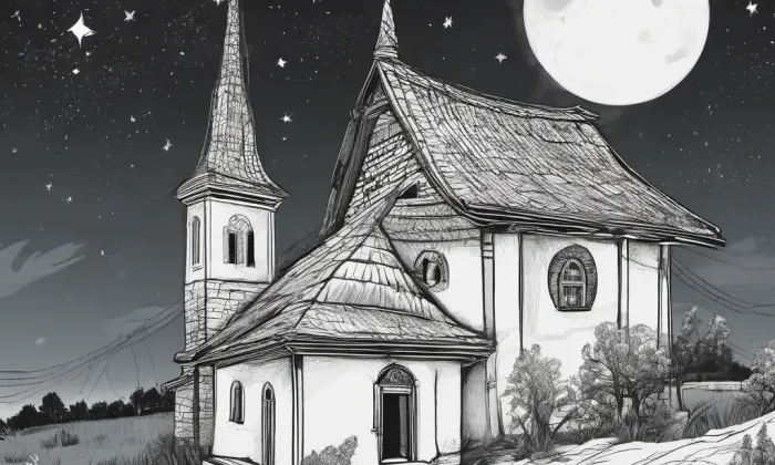 Červený kostel (Olomouc) – noc