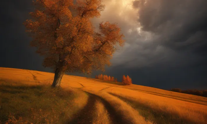 Bílá labuť – autumn