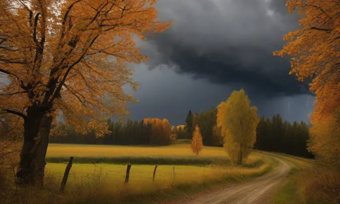 evangelický kostel v Nejdku – autumn