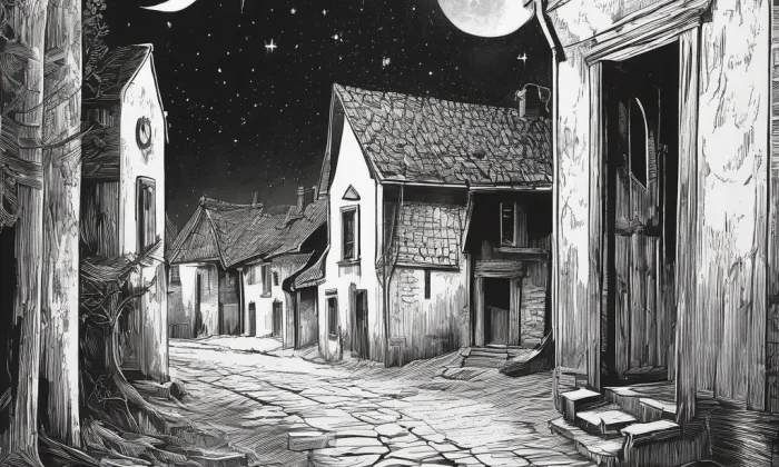 evangelický kostel v Nejdku – noc