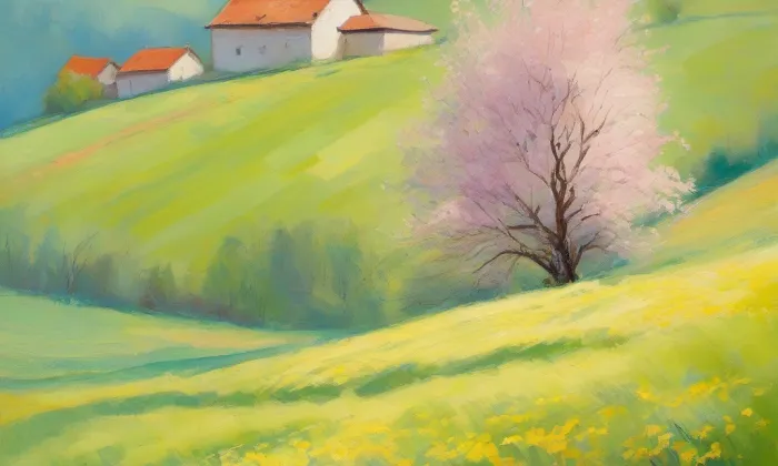 evangelický kostel ve Sloupnici – spring