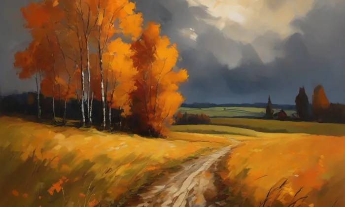 Františkánský klášter ve Slaném – autumn
