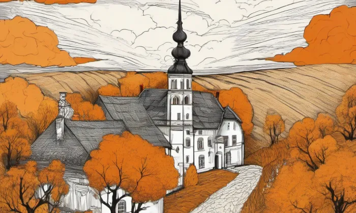 kaple Nejsvětější Trojice v Nebočadech – autumn