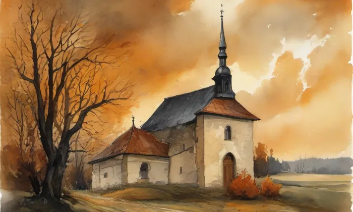 Kaple svatého Václava (Praha 10) – autumn