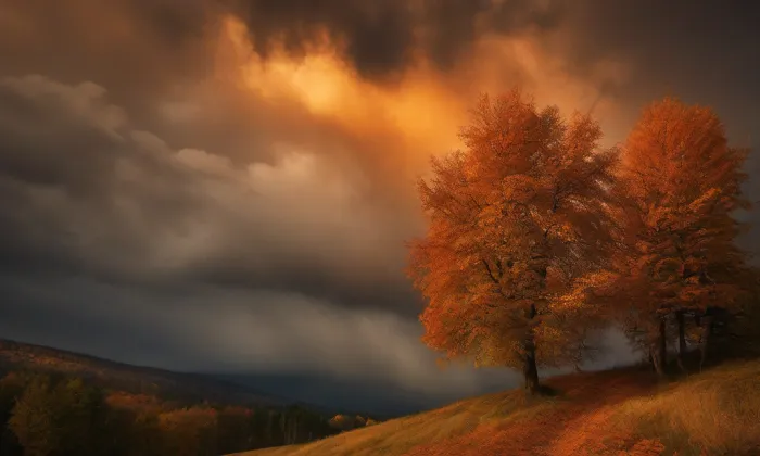 Kostel Božského srdce Páně v Liberci – autumn
