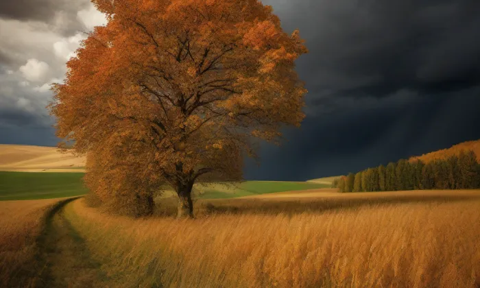 Kostel Nalezení svatého Štěpána – autumn