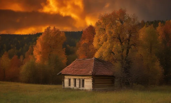 kostel Nanebevzetí Panny Marie (Březník) – autumn
