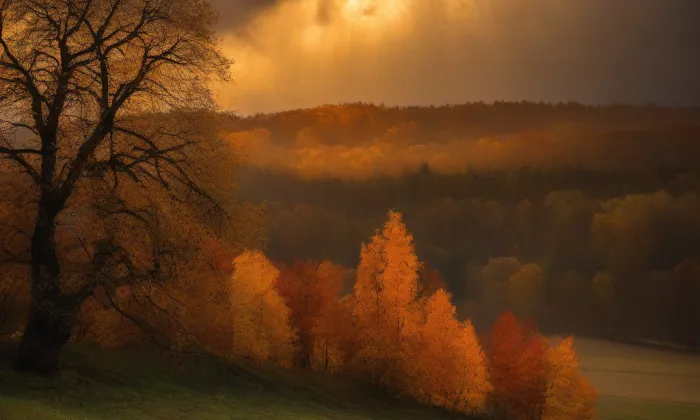kostel Nanebevzetí Panny Marie (Dubné) – autumn