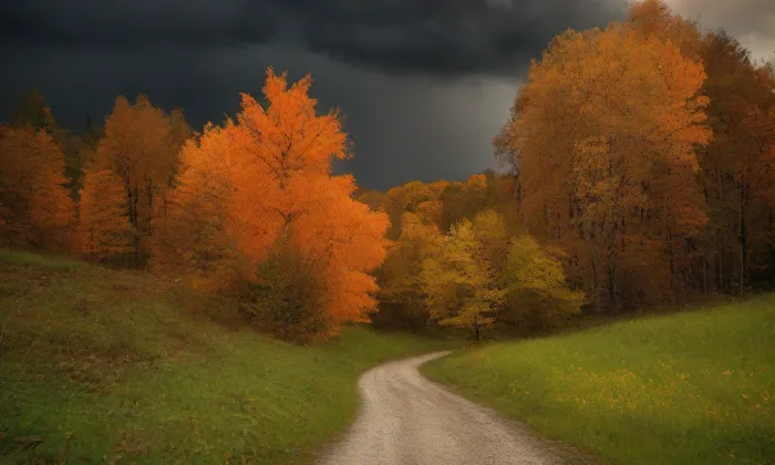 Kostel Nanebevzetí Panny Marie (Hnojník) – autumn