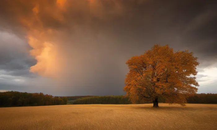 kostel Narození Panny Marie (Choťovice) – autumn