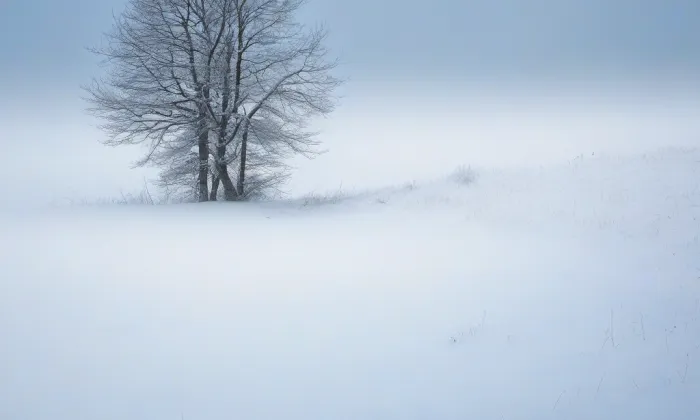 Kostel Narození Panny Marie v Miličíně – winter