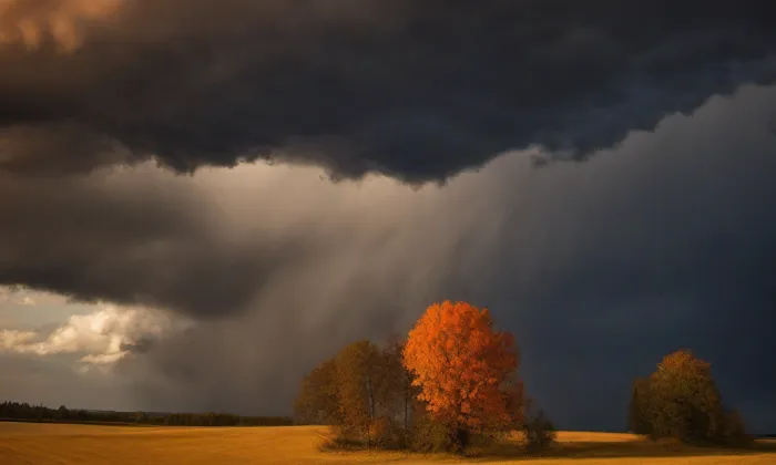 Kostel Nejsvětější Trojice (Řehlovice) – autumn