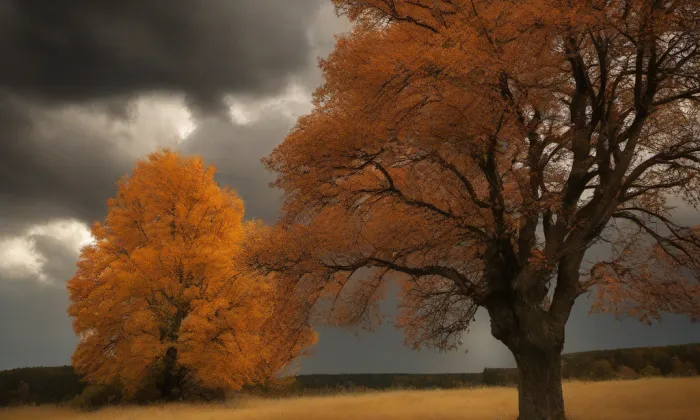 Kostel Nejsvětější Trojice (Srní) – autumn