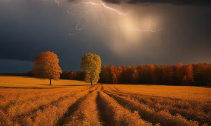 Kostel Nejsvětější Trojice (Sulejovice) – autumn