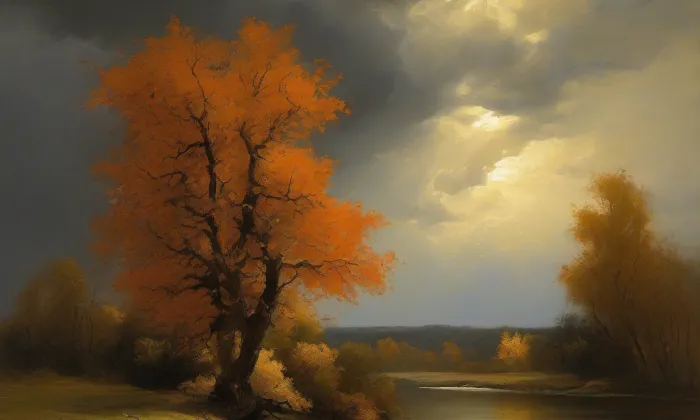 Kostel svaté Kateřiny (Hora Svaté Kateřiny) – autumn