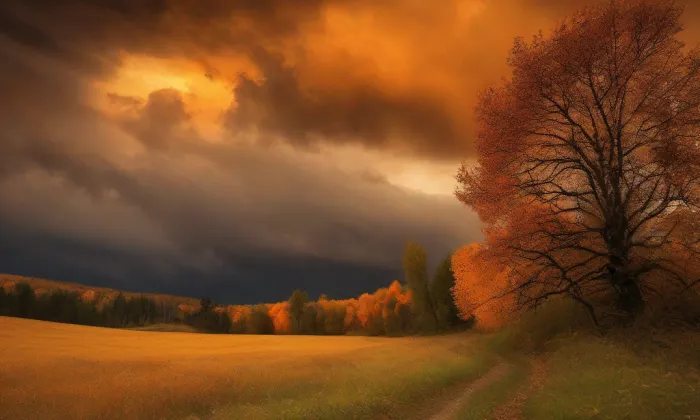 Kostel svaté Máří Magdaleny (Přední Kopanina) – autumn