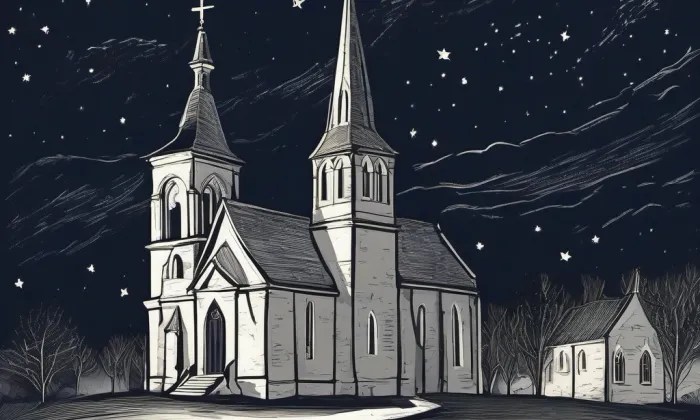 Kostel svaté Máří Magdaleny (Přední Kopanina) – noc