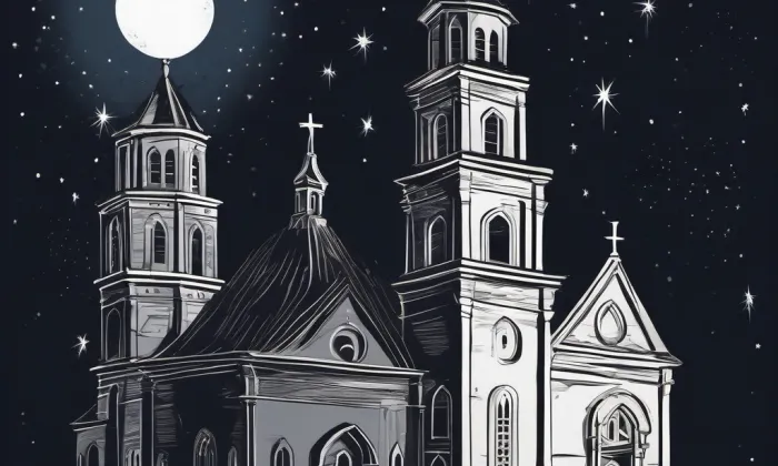 Kostel svaté Markéty (Vysočany) – noc