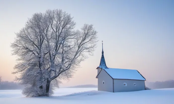 Kostel svaté Voršily (Praha 1) – winter
