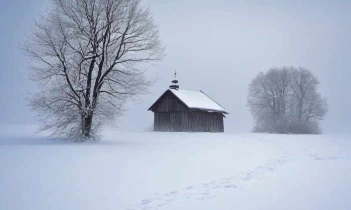 kostel svatého Augustina (Vrchlabí) – winter