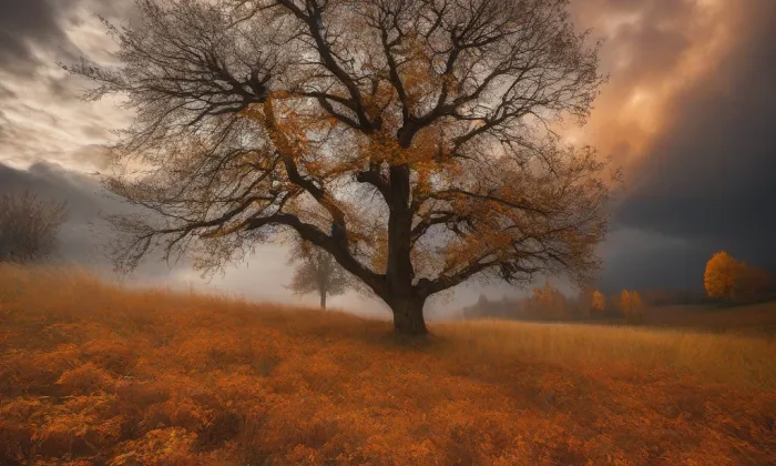 Kostel svatého Bartoloměje (Libčice nad Vltavou) – autumn
