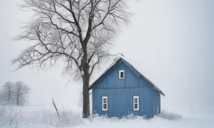 kostel svatého Bartoloměje (Rozsochy) – winter