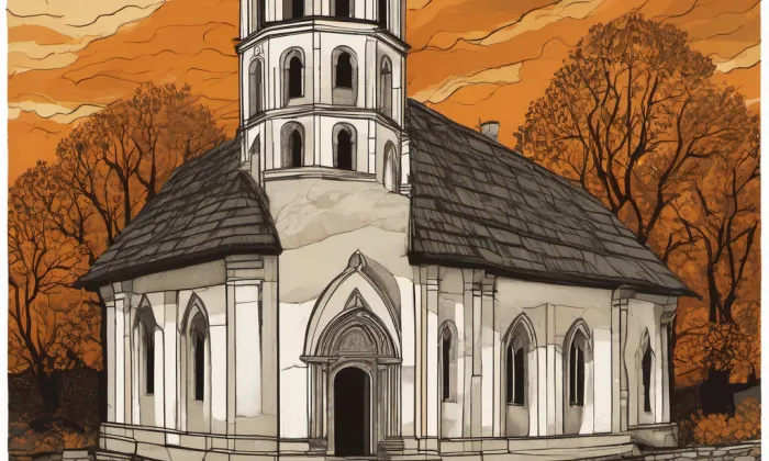 Kostel svatého Františka z Assisi (Kněžmost) – autumn