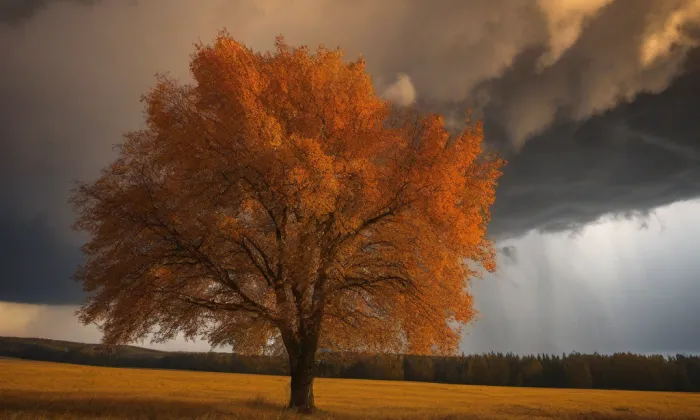 kostel svatého Jakuba Staršího (Bystřec) – autumn