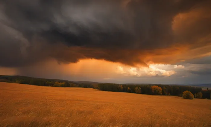 Kostel svatého Jakuba Většího (Popovice) – autumn