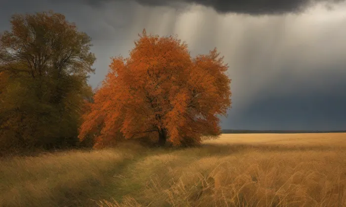 Kostel svatého Jana Nepomuckého (Cerhenice) – autumn